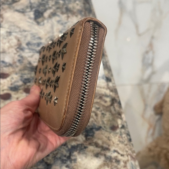 Jimmy Choo Beige Star-Studded Bag and Wallet - Picture 5 of 11